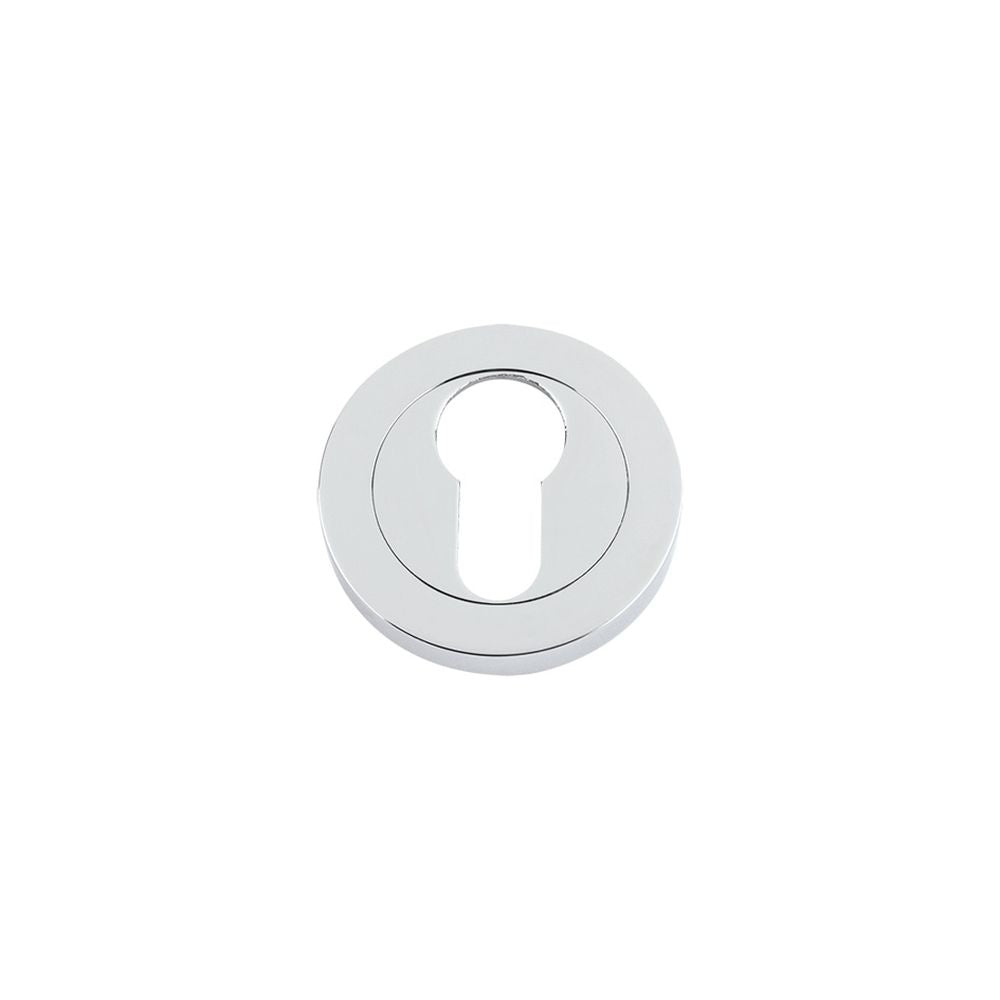 High quality image of the Fulton & Bray - Euro Profile Escutcheon 50 x 8mm - Polished Chrome | Sku. fb001cp | available to order from Trade Door Handles.