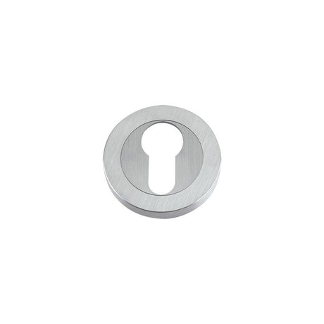 High quality image of the Fulton & Bray - Euro Profile Escutcheon 50 x 8mm - Satin Chrome | Sku. fb001sc | available to order from Trade Door Handles.
