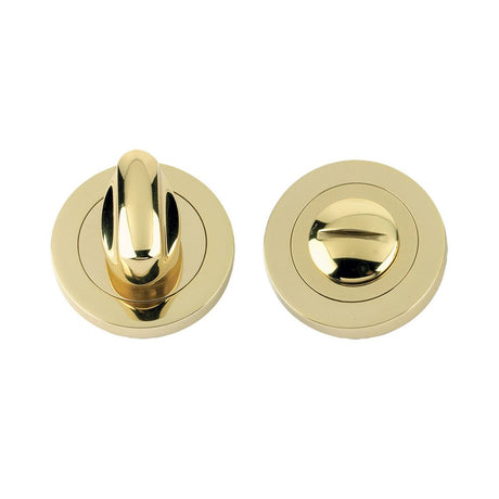 High quality image of the Fulton & Bray - 5mm Turn & Release 50mm dia. - Polished Brass | Sku. fb004pb | available to order from Trade Door Handles.