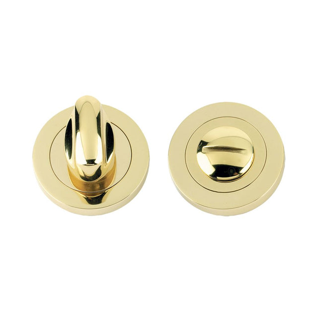 High quality image of the Fulton & Bray - 5mm Turn & Release 50mm dia. - PVD Brass | Sku. fb004pvd | available to order from Trade Door Handles.