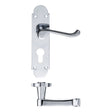 High quality image of the Fulton & Bray - Oxford Lever Euro Lock (47.5mm c/c) Furniture 170 x 42mm - Polished Chrome | Sku. fb011epcp | available to order from Trade Door Handles.