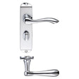 High quality image of the Fulton & Bray - Arundel Lever Bathroom (57mm c/c) Furniture - Short Plate 175 x 42mm - Polished Chrome | Sku. fb023cp | available to order from Trade Door Handles.