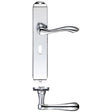 High quality image of the Fulton & Bray - Arundel Lever Lock (57mm c/c) Furniture - Long Plate 245 x 42mm - Polished Chrome | Sku. fb031cp | available to order from Trade Door Handles.