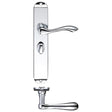 High quality image of the Fulton & Bray - Arundel Lever Bathroom (57mm c/c) Furniture - Long Plate 245 x 42mm - Polished Chrome | Sku. fb033cp | available to order from Trade Door Handles.