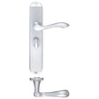 High quality image of the Fulton & Bray - Arundel Lever Bathroom (57mm c/c) Furniture - Long Plate 245 x 42mm - Satin Chrome | Sku. fb033sc | available to order from Trade Door Handles.