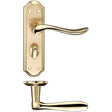High quality image of the Fulton & Bray - Lincoln Lever Bathroom (57mm c/c) Furniture 180 x 48mm - Satin Chrome/Polished Chrome | Sku. fb043sbpb | available to order from Trade Door Handles.