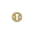 High quality image of the Fulton & Bray - Std. Key Profile Victorian Escutcheon 32mm dia. - Polished Brass | Sku. fb10 | available to order from Trade Door Handles.