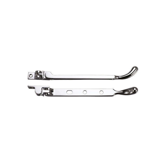 High quality image of the Fulton & Bray - Bulb End Casement Stay 8" - Polished Chrome | Sku. fb100cp | available to order from Trade Door Handles.