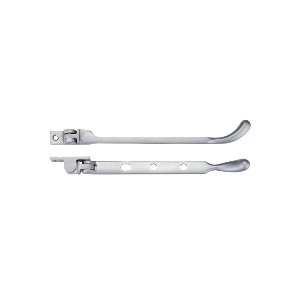 High quality image of the Fulton & Bray - Bulb End Casement Stay 8" - Satin Chrome | Sku. fb100sc | available to order from Trade Door Handles.