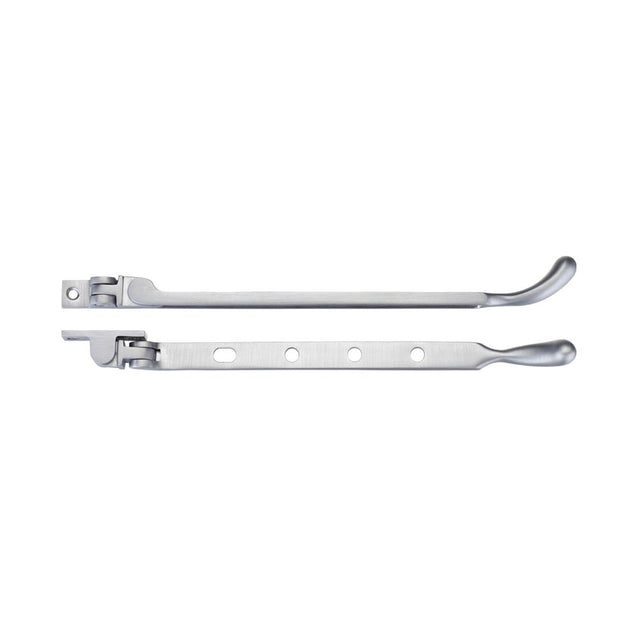 High quality image of the Fulton & Bray - Bulb End Casement Stay 10" - Satin Chrome | Sku. fb101sc | available to order from Trade Door Handles.