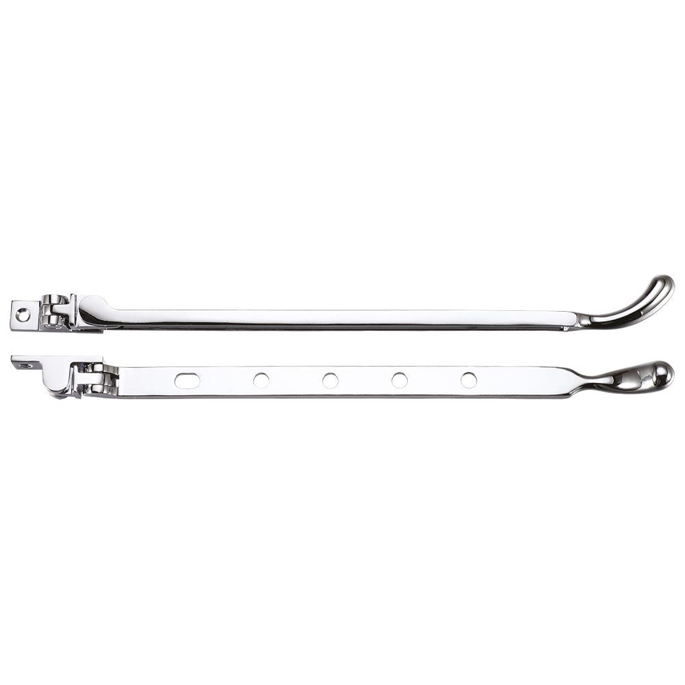 High quality image of the Fulton & Bray - Bulb End Casement Stay 12" - Polished Chrome | Sku. fb102cp | available to order from Trade Door Handles.
