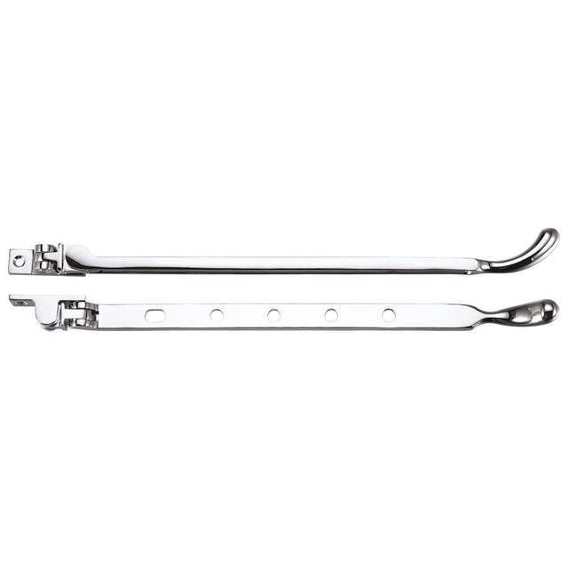 High quality image of the Fulton & Bray - Bulb End Casement Stay 12" - Polished Chrome | Sku. fb102cp | available to order from Trade Door Handles.