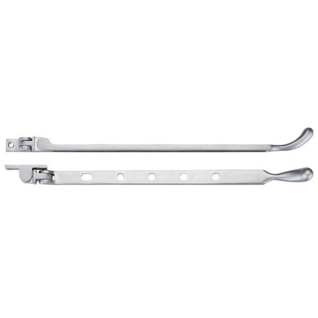 High quality image of the Fulton & Bray - Bulb End Casement Stay 12" - Satin Chrome | Sku. fb102sc | available to order from Trade Door Handles.