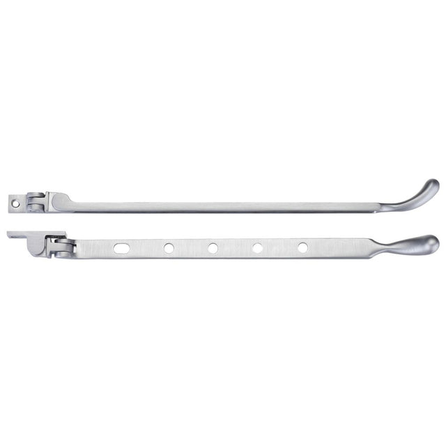 High quality image of the Fulton & Bray - Bulb End Casement Stay 12" - Satin Chrome | Sku. fb102sc | available to order from Trade Door Handles.