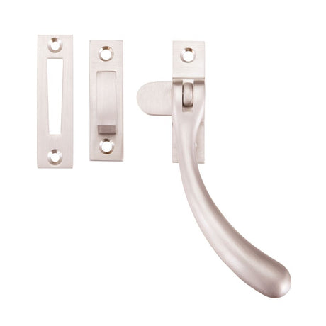 High quality image of the Fulton & Bray - Bulb End Casement Fastener - Offset Version - PVD Satin Nickel | Sku. fb104pvdsn | available to order from Trade Door Handles.