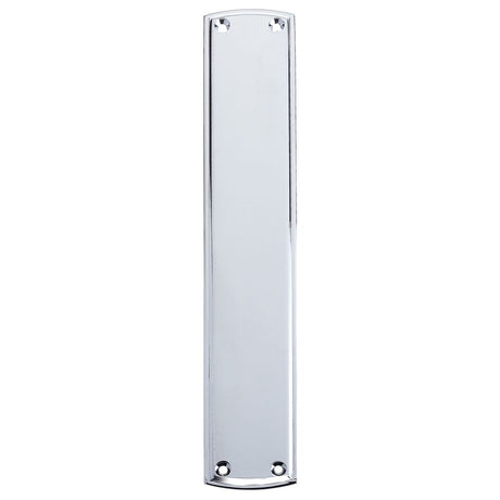 High quality image of the Fulton & Bray - Finger Plate 64 x 382mm - Polished Chrome | Sku. fb107cp | available to order from Trade Door Handles.