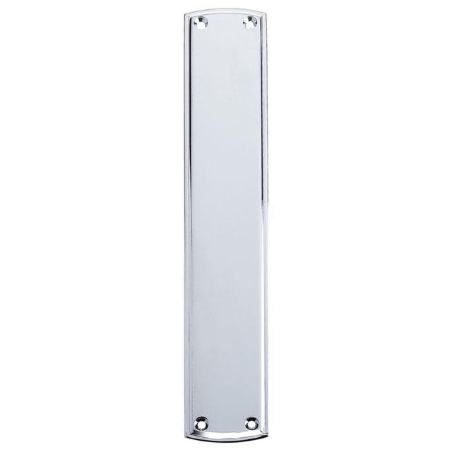 High quality image of the Fulton & Bray - Finger Plate 64 x 382mm - Polished Chrome | Sku. fb107cp | available to order from Trade Door Handles.
