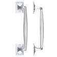 High quality image of the Fulton & Bray - Cast Brass Pull Handle - 250mm - Polished Chrome | Sku. fb113cp | available to order from Trade Door Handles.