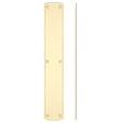 High quality image of the Fulton & Bray - Large Finger Plate for FB118L and FB118R - 457 x 76mm - Polished Brass | Sku. fb119 | available to order from Trade Door Handles.