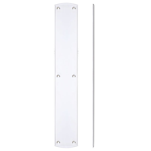 High quality image of the Fulton & Bray - Large Finger Plate for FB118LCP and FB118RCP - 457 x 76mm - Polished Chrome | Sku. fb119cp | available to order from Trade Door Handles.