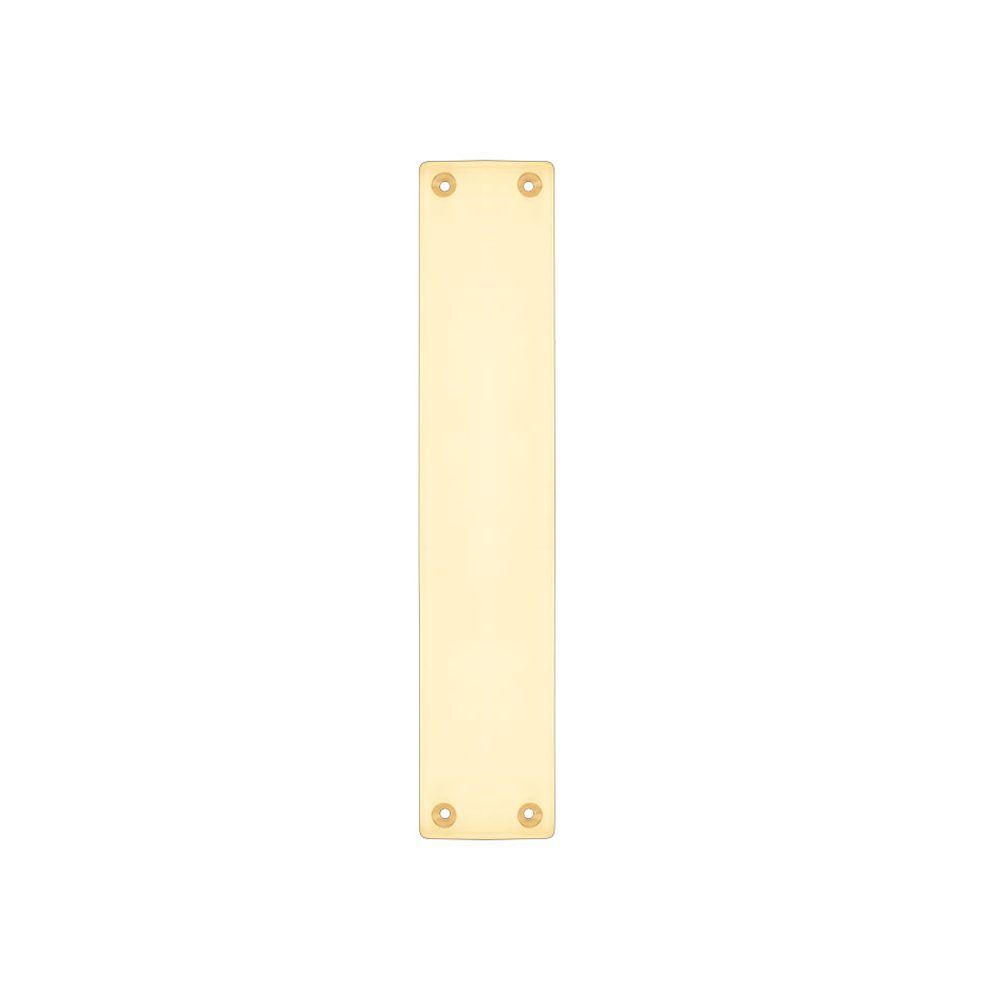 High quality image of the Fulton & Bray - Finger Plate for FB112A - 300 x 60mm - Polished Brass | Sku. fb122a | available to order from Trade Door Handles.