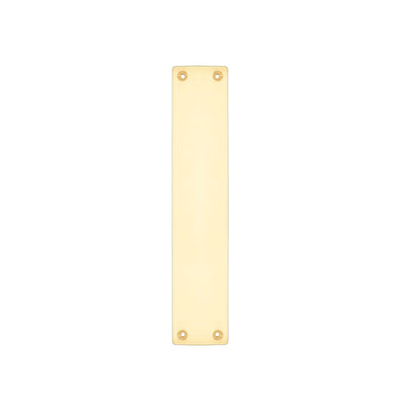 High quality image of the Fulton & Bray - Finger Plate for FB112A - 300 x 60mm - Polished Brass | Sku. fb122a | available to order from Trade Door Handles.