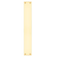 High quality image of the Fulton & Bray - Finger Plate for FB112B - 425 x 60mm - Polished Brass | Sku. fb122b | available to order from Trade Door Handles.