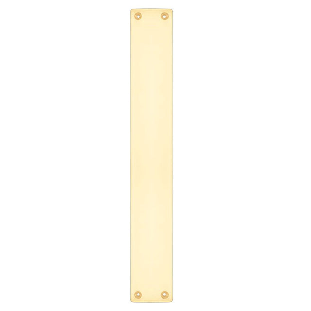 High quality image of the Fulton & Bray - Finger Plate for FB112B - 425 x 60mm - Polished Brass | Sku. fb122b | available to order from Trade Door Handles.