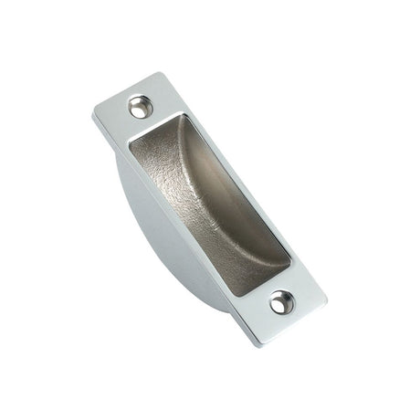 High quality image of the Fulton & Bray - Easyclean Dust Socket for Flush Bolts Wood 62 x 19mm - Polished Chrome | Sku. fb13cp | available to order from Trade Door Handles.