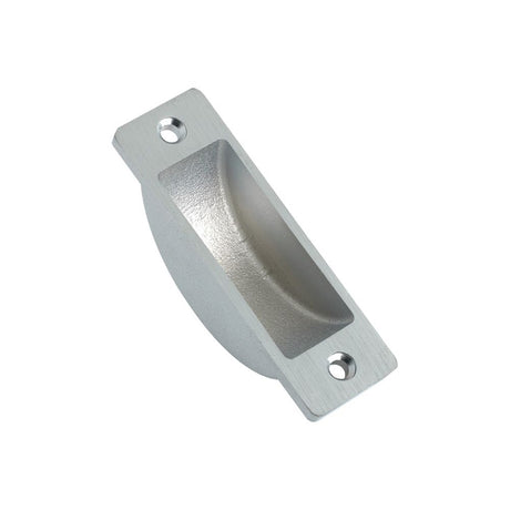 High quality image of the Fulton & Bray - Easyclean Dust Socket for Flush Bolts Wood 62 x 19mm - Satin Chrome | Sku. fb13sc | available to order from Trade Door Handles.