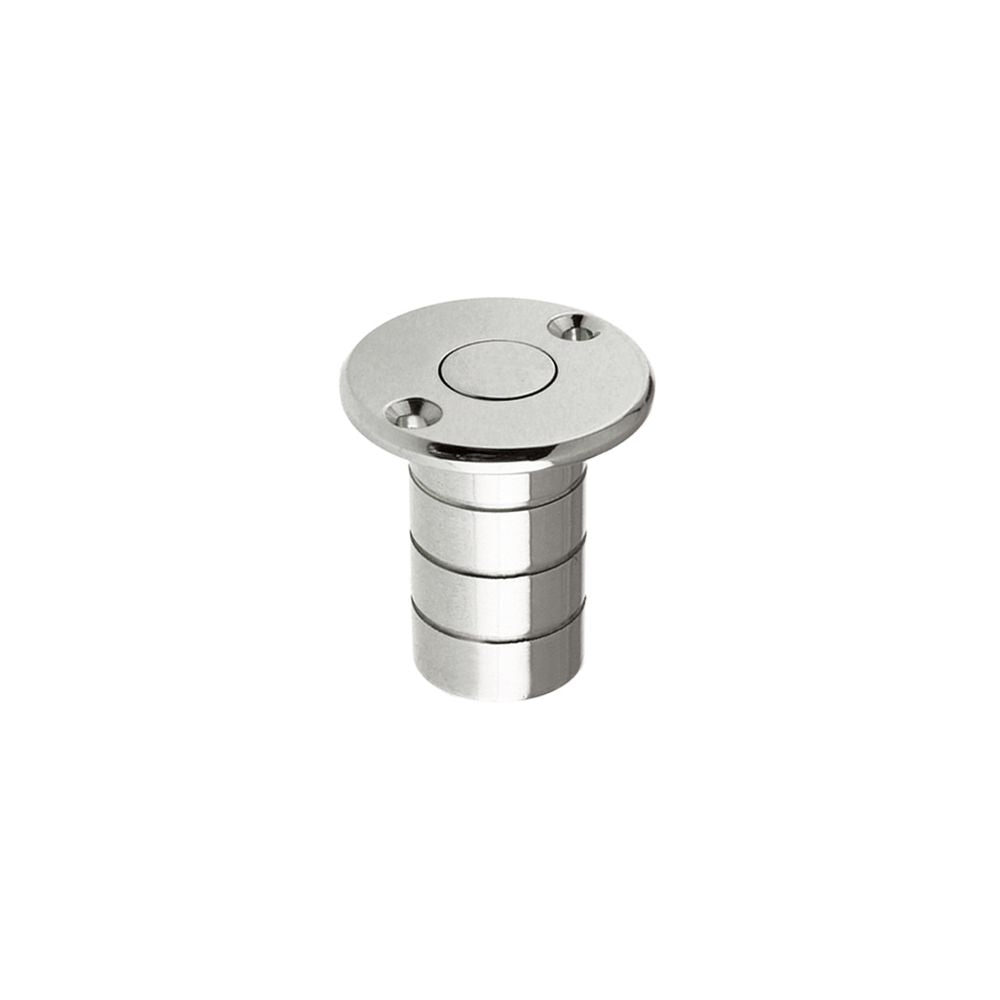 High quality image of the Fulton & Bray - Dust Socket for Flush Bolts - Wood 20mm dia. x 38mm - Polished Chrome | Sku. fb14acp | available to order from Trade Door Handles.