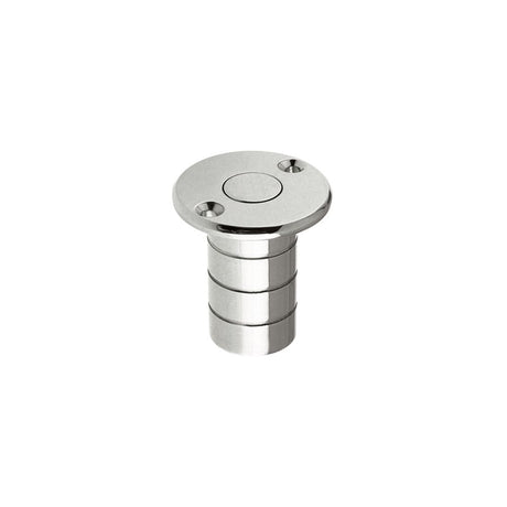 High quality image of the Fulton & Bray - Dust Socket for Flush Bolts - Wood 20mm dia. x 38mm - Polished Chrome | Sku. fb14acp | available to order from Trade Door Handles.