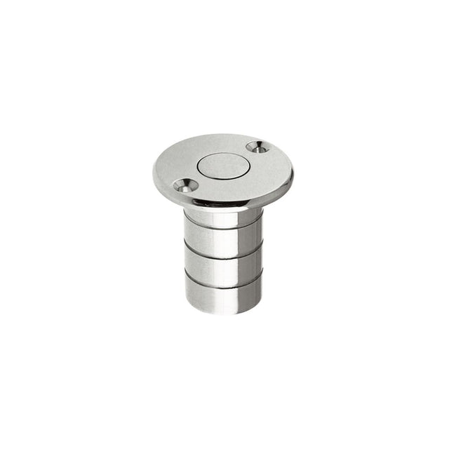 High quality image of the Fulton & Bray - Dust Socket for Flush Bolts - Wood 20mm dia. x 38mm - Polished Chrome | Sku. fb14acp | available to order from Trade Door Handles.