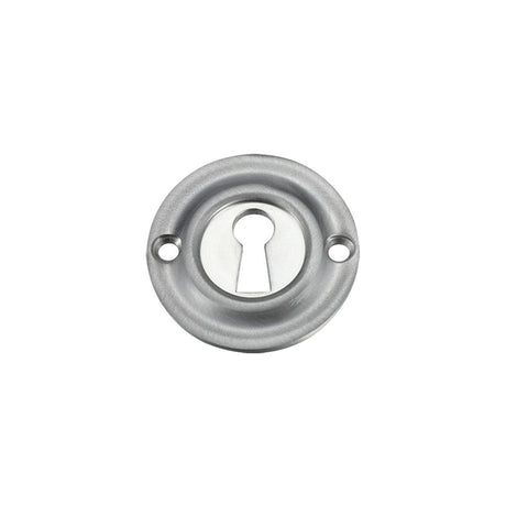 High quality image of the Fulton & Bray - Std. Key Profile Escutcheon - Satin Chrome | Sku. fb18sc | available to order from Trade Door Handles.