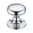 High quality image of the Fulton & Bray - Mushroom Mortice Knob Furniture 62.5mm Rose dia. - Polished Chrome | Sku. fb201cp | available to order from Trade Door Handles.