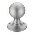 High quality image of the Fulton & Bray - Ball Mortice Knob Furniture 62.5mm Rose dia. - Satin Chrome | Sku. fb202sc | available to order from Trade Door Handles.