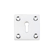 High quality image of the Fulton & Bray - Square Standard Profile Escutcheon 50mm - Polished Chrome | Sku. fb26cp | available to order from Trade Door Handles.