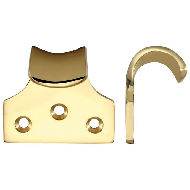 High quality image of the Fulton & Bray - Sash Lift - 51mm x 48mm - Heavy Duty - Polished Brass | Sku. fb30 | available to order from Trade Door Handles.