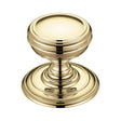 High quality image of the Fulton & Bray - Mortice Knob on Round Rose - Concealed Fix - Polished Brass | Sku. fb305 | available to order from Trade Door Handles.