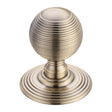 High quality image of the Fulton & Bray - Ringed Mortice Knob on Round Rose - Concealed Fix - Solid - Bronze | Sku. fb306fb | available to order from Trade Door Handles.