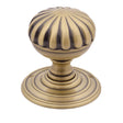High quality image of the Fulton & Bray - Flower Mortice Knob on Round Rose - Concealed Fix - Bronze | Sku. fb307fb | available to order from Trade Door Handles.