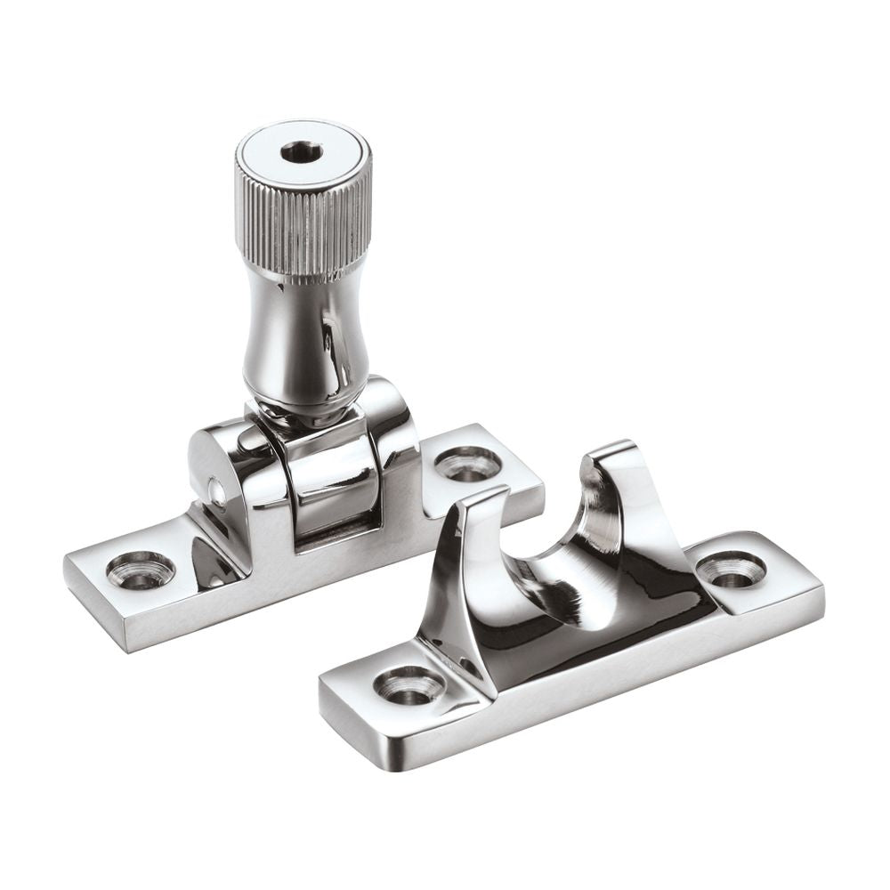 High quality image of the Fulton & Bray - Brighton Pattern Sash Fastener - Locking Version c/w key - Polished Chrome | Sku. fb32lckcp | available to order from Trade Door Handles.
