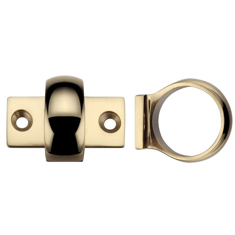 High quality image of the Fulton & Bray - Window Sash Ring - Polished Brass | Sku. fb34 | available to order from Trade Door Handles.