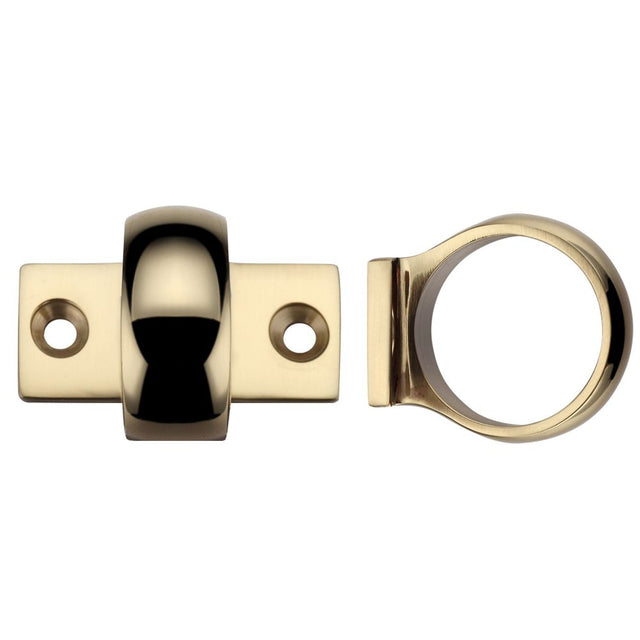 High quality image of the Fulton & Bray - Window Sash Ring - Polished Brass | Sku. fb34 | available to order from Trade Door Handles.