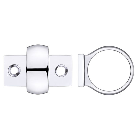 High quality image of the Fulton & Bray - Window Sash Ring - Polished Chrome | Sku. fb34cp | available to order from Trade Door Handles.