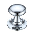 High quality image of the Fulton & Bray - Mushroom Mortice Knob Furniture 60mm Rose dia. - Polished Chrome | Sku. fb501cp | available to order from Trade Door Handles.