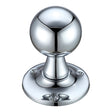 High quality image of the Fulton & Bray - Ball Mortice Knob Furniture 60mm Rose dia. - Polished Chrome | Sku. fb502cp | available to order from Trade Door Handles.