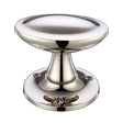 High quality image of the Fulton & Bray - Oval Stepped Mortice Knob Furniture 60mm Rose Dia - PVD Polished Nickel | Sku. fb504pvdn | available to order from Trade Door Handles.