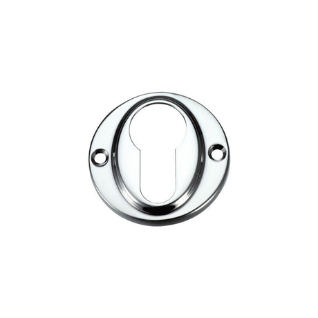 High quality image of the Fulton & Bray - Euro Profile Escutcheon - Polished Chrome | Sku. fb51cp | available to order from Trade Door Handles.