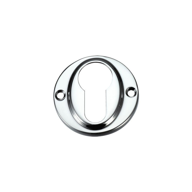 High quality image of the Fulton & Bray - Euro Profile Escutcheon - Polished Chrome | Sku. fb51cp | available to order from Trade Door Handles.